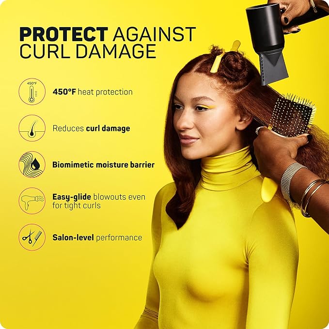 Marc Anthony Strictly Curls Ultimate Blowout Hair Spray for Curly & Coily Hair - Lightweight Anti-Frizz Heat Protectant Blowout Spray Smooths Hair & Adds Natural Shine