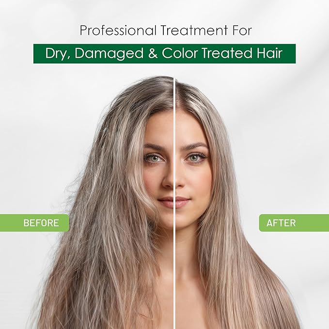 Herbishh Argan Hair Mask - Deep Conditioning & Hydration 25ml x 5 Pouches for Healthier, Nourished Hair | No Sulphates, No Parabens | Travel-Friendly Pack