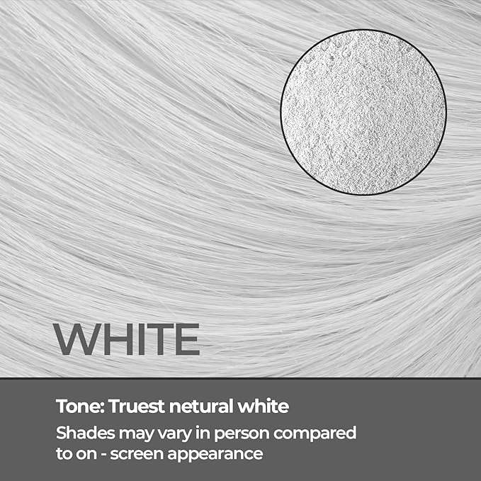 Keratin Hair Fibers for Men & Women - Fill In Fine or Thinning Hair, Instantly Thicker, Fuller Looking Hair (White 15g)