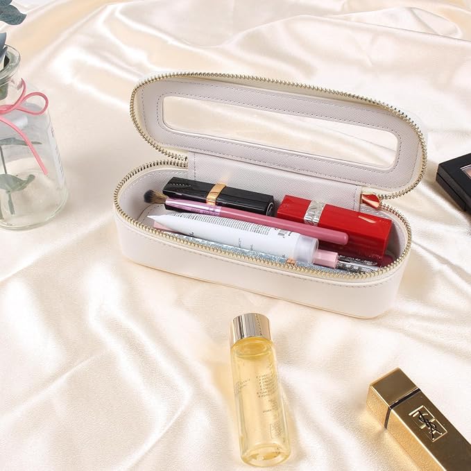 Travel Clear Makeup Bag Set, TSA Approved Cosmetic Bag Case with Zipper Portable Makeup Pouch Toiletry Bag Traveling Cosmetic Organizer Storage Bag Car Organizer Car Essentials