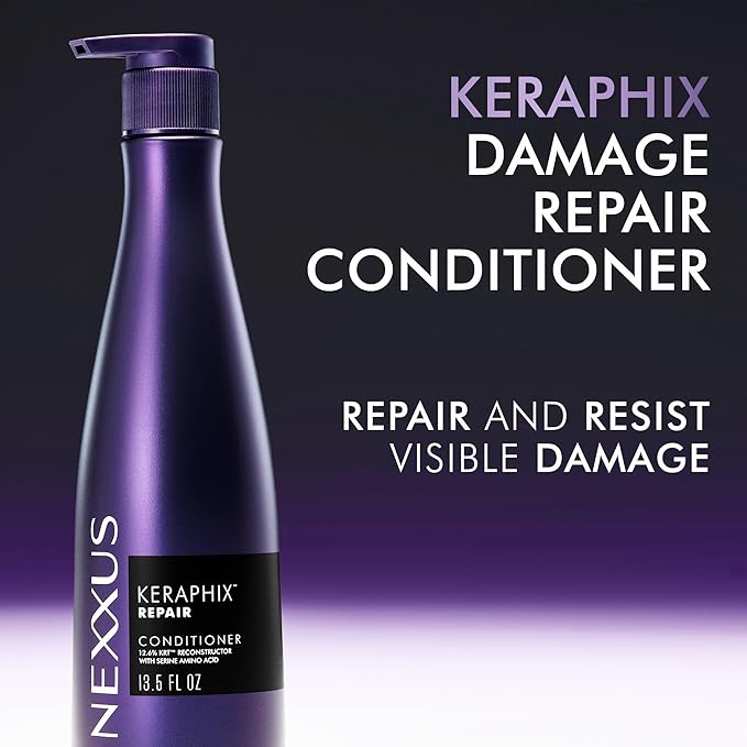 Nexxus KERAPHIX Conditioner for Damaged Repair Hair Powered by KRT Keratin Resistance Therapy with Liquid Crystal Amino Acids 13.8 fl oz
