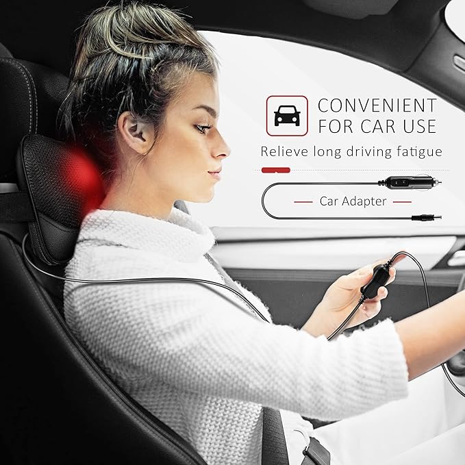 VIKTOR JURGEN Mothers Day Back Massager Kneading for Neck, Shoulder and Foot, Shiatsu Massage Pillow with Heat, Relaxation Gifts for Women/Men/Dad/Mom/Christmas/Fathers Day