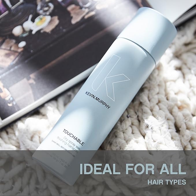 KEVIN.MURPHY TOUCHABLE - Spray Wax Finishing Hair Spray - For All Types - Hair Styling for Texture & Hold - Long Lasting - With Milk Thistle & Carrot Seed Oil - 250 mL / 8.4 fl oz (Pack of 2)