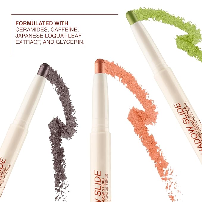 Freck Beauty SHADOW SLIDE Long Wear H2O Shadow Stick – Creamy, Waterproof Eyeshadow Crayon, Highly Pigmented, Smudge-Resistant, Easy Glide for All-Day Wear | PARTYWAVE (Warm bronze)