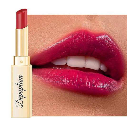 Depuplum Red Lipstick for Women Hydrate Glossy Lipstick Moisture Lip Gloss Sheer-Medium Coverage Long Lasting Lipsticks for Dry Lips, DM74 MVP Red