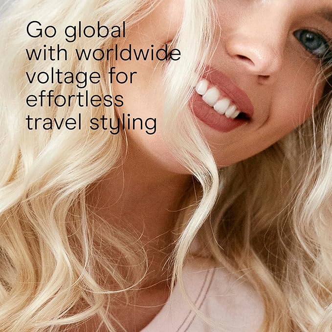 Conair Double Ceramic 1 ¼-Inch Curling Iron, 1 ¼-Inch Barrel Creates Loose Curls, Hair Curler for Use on Medium & Long Hair, White/Rose Gold