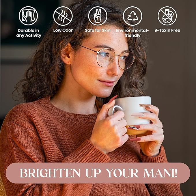 Beetles Brown Gel Nail Polish - 6 Colors Burgundy Brown Neutral Grey Plum Gel Polish Set, Soak Off UV LED Nail Colors for Manicure Gift for Women