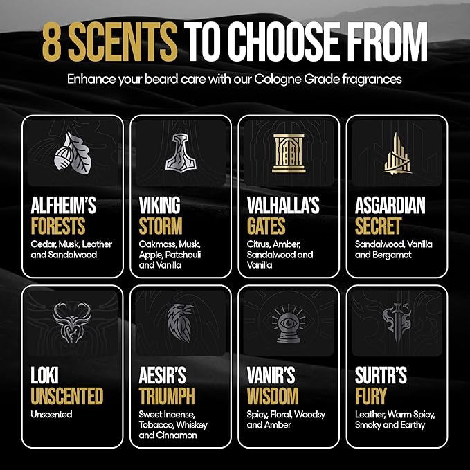 The Beard Struggle Radiance Beard Wash & Conditioner Bundle for Men - Platinum Collection - Pack of 2 - Aesir's Triumph - Nourish, Cleanse, Soften, & Strengthen Beard