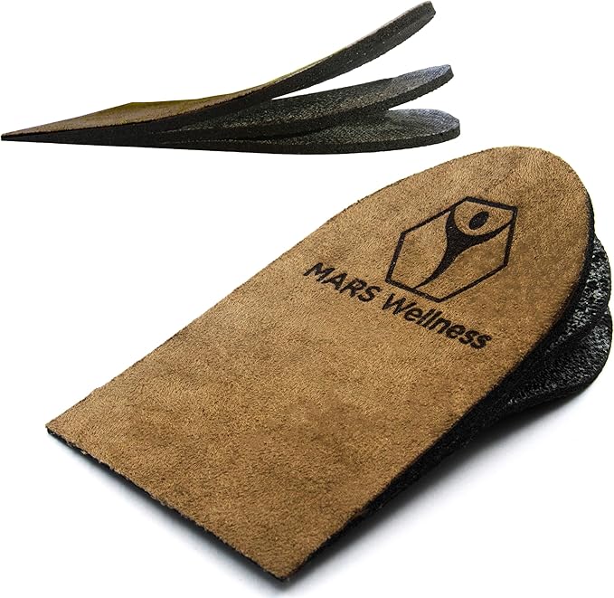 Premium Adjustable Orthopedic Heel Lift - Made in The USA - for Heel Pain and Leg Length Discrepancies - Large - 1 Single Lift