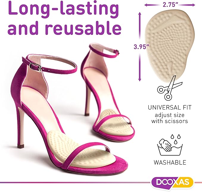 Ball of Foot Cushions for High Heels – High Heel Inserts – Gel Shoe Inserts for Relieve Foot Pain – More Comfort with Foot Cushions for Women – Shoe Metatarsal Pads for Women
