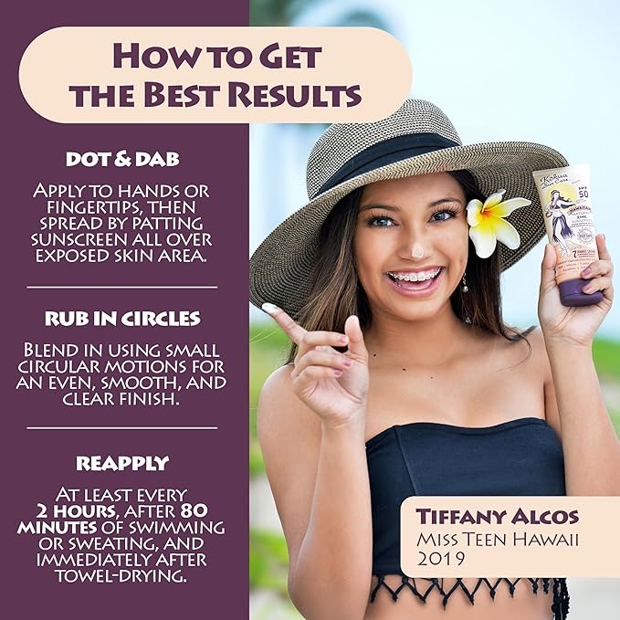 Kokua Sun Care Hawaiian Sunscreen Reef Safe SPF 50 | 3 oz | Zinc Oxide | Mineral Sunscreen | Face & Body | Moisturizing Sun Protection | Water Resistant | Chemical Free | Natural Ingredients
