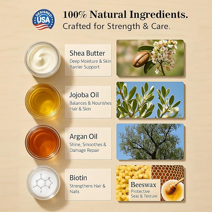 4X Concentration Biotin Beard Kit for Men – Unscented Oil & Sandalwood Balm Set (2 Pack) – Moisturizes, Softens & Promotes Growth – Premium Beard Grooming Gift for Father’s Day or Him