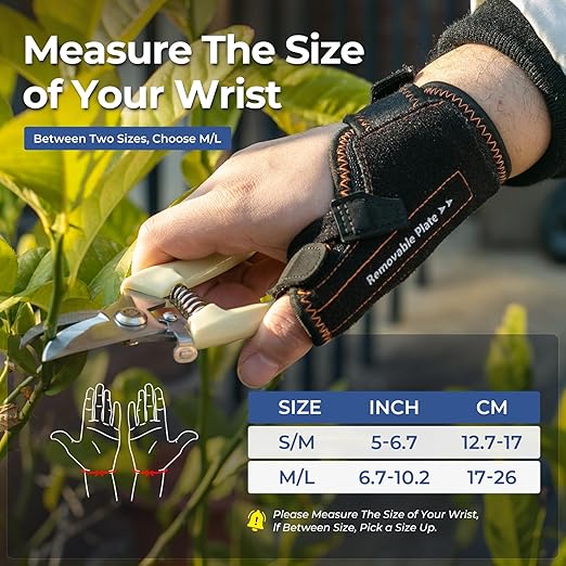 New Upgraded 2 in 1 Thumb Brace, Removable Thumb Spica Splint Left Right Hand with 3 Level Stability, Reversible Thumb Support for CMC, De Quervain’s Tendonitis, Trigger Thumb (M/L, Black)