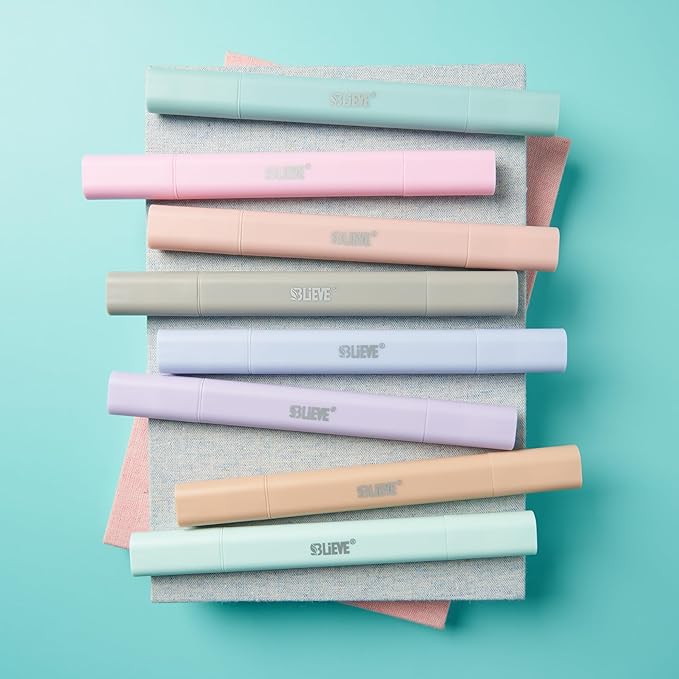 BLIEVE- Aesthetic Bible Highlighters No Bleed Through Assorted Colors, Cute Highlighter Dual Tip For Journaling Supplies And School Accessories, Bible Highlighters And Pens No Bleed (PASTEL)