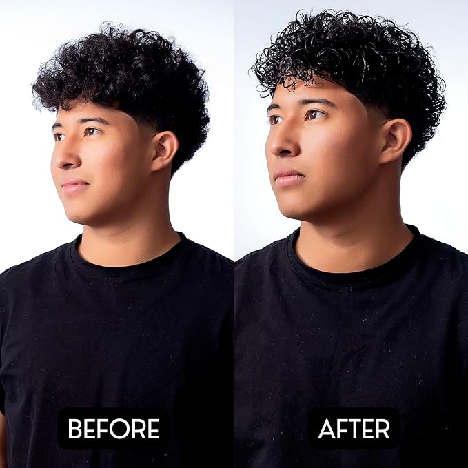 Rolda Curl Cream - Curly Hair Products for Men - Anti Frizz Curl Defining Cream with Oil Blend - Hydrates, Enhances Shine & Texture - Nourishes & Softens Strands - Non-Greasy & Lightweight (8.81 oz)