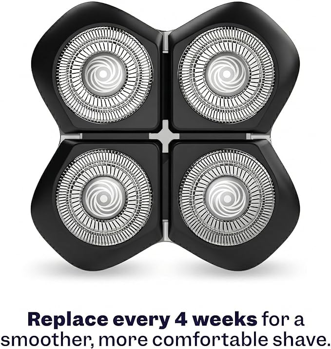 Freebird FlexSeries Electric Head & Body Hair Shaver, Mens Cordless Rechargeable Wet and Dry Skull, Bald Head, Back, Groin Waterproof Razor with Rotary Blades (FlexSeries Pro, Without Accessories)