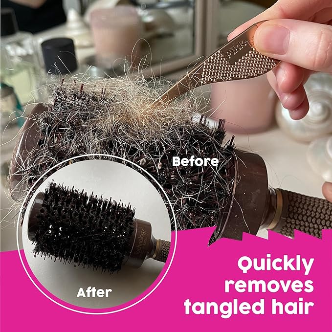 Pikk-it -As Seen on TV- Vacuum hair brush cleaner gadget designed for removing tangled hairs and fibres from vacuums and hairbrushes, super hairbrush cleaner rake (Single Pack)