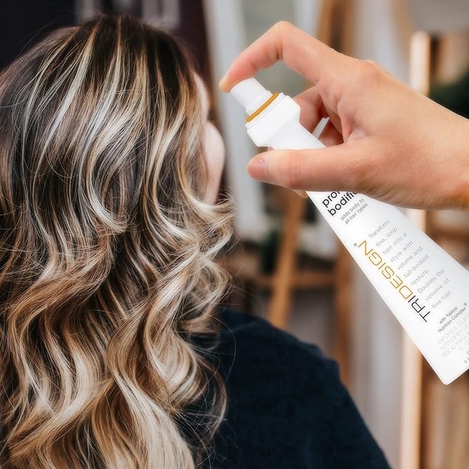 TRI Design Protein Bodifier - Volumizing Hairspray for Full-Bodied Texture - Ideal for All Hair Types - Nourishes and Enhances Hair for Lift, and Body to Fine, Thin, or Limp Hair - 9.5 oz
