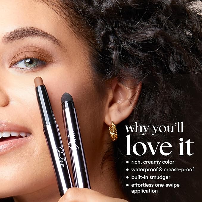 Julep Eyeshadow 101 Cream-to-Powder Waterproof Shadow Stick – Snowfall Matte – Long-Lasting, Crease-Proof, White Matte Cream Eyeshadow with Built-in Smudger