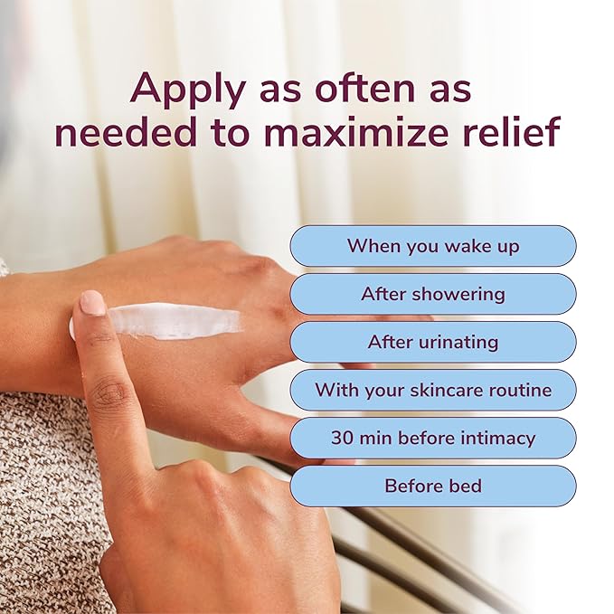 Kindra Daily V Moisturizer Lotion - Vaginal Cream For Vaginal Dryness, Feminine Care, Itch, Discomfort - Hormone Free, Gyn Tested, pH-balanced, Doctor Recommended - 60 Applications