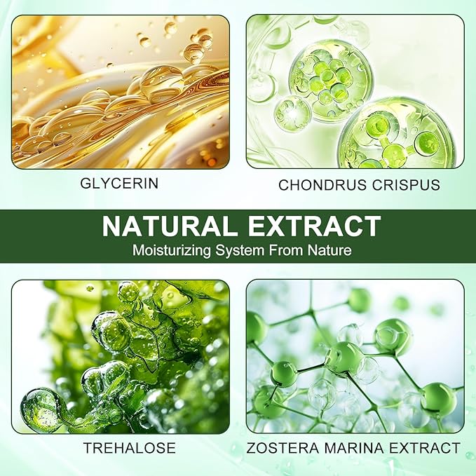 LAVONE Eye Mask - 30 Pairs Seaweed Under Eye Patches Skin Care Products - Eye Masks Skincare for Dark Circles and Puffiness, Reduce Wrinkles, Eye Bags and Fine Lines, for Women and Man