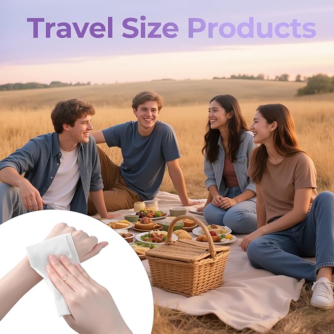 Classycoo XL Compressed Towel Tablets- 50 PCS Disposable Face Towelettes Washcloths Mini Purse Travel Size Essentials, Portable Cotton Coin Tissue for Camping, Hiking, Sport, Hand Wipes (Thickened)