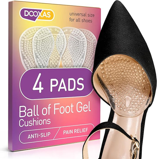 Ball of Foot Cushions for High Heels – High Heel Inserts – Gel Shoe Inserts for Relieve Foot Pain – More Comfort with Foot Cushions for Women – Shoe Metatarsal Pads for Women