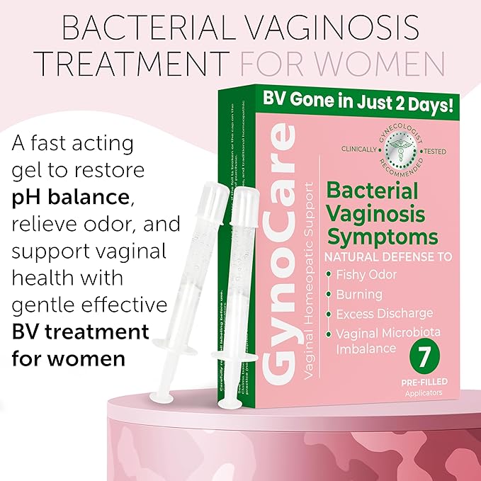 Bacterial Vaginosis Treatment | BV Treatment For Women | Natural Homeopathic Pre-Filled Vaginal Applicators for Odor, Itching, Discharge, BV, and Vaginal Microbiota Imbalance