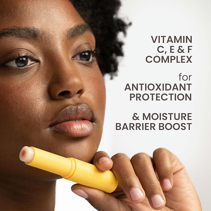 Burt's Bees Boosted Lip Balm Sheer Plus; Vitamin Lip Balm, Nourishing Vitamin C, E, and F Core; 24 Hour Moisture; Tint Free, Semi Glossy Finish; 100% Natural Origin; 1 Tube; 0.16 Oz. (Pack of 2)