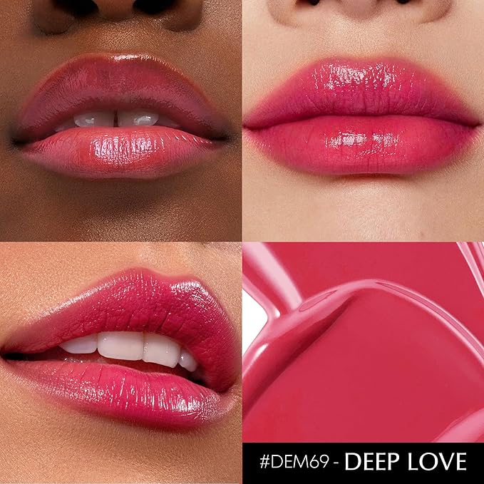 Depuplum Red Lipstick for Women Hydrate Lipstick Glossy Moisture Lip Gloss Sheer-Medium Coverage Long Lasting Lipsticks for Dry Lips, DM69 Ruby Red