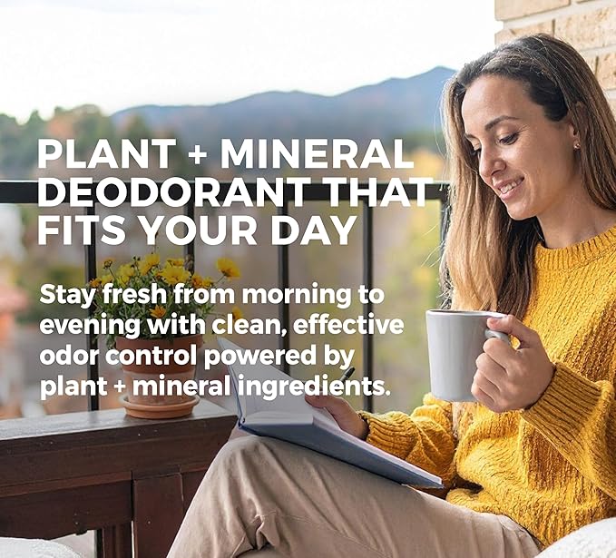 Rustic MAKA Plant + Mineral Deodorant Stick for Women - Nordic Tide | Strong Odor Control | No Added Aluminum, No Added Parabens, No Added Baking Soda | Long-Lasting Protection