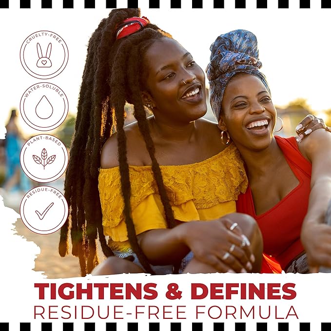 Dollylocks Sea Salt Texture Spray | Plant-Based, Vegan, Residue-Free | Tighten Locs Dreadlocks | Loose Hair Care | Rosemary Peppermint Lemon | 8oz