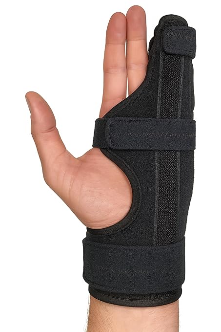 Metacarpal Finger Splint Hand Brace | Little Pinky Finger Splint For Boxer Fractures l Broken Ring or Hands Cast |Trigger Immobilizer Straightener l Ulnar Gutter Support | Boxer Brace LEFT S/M