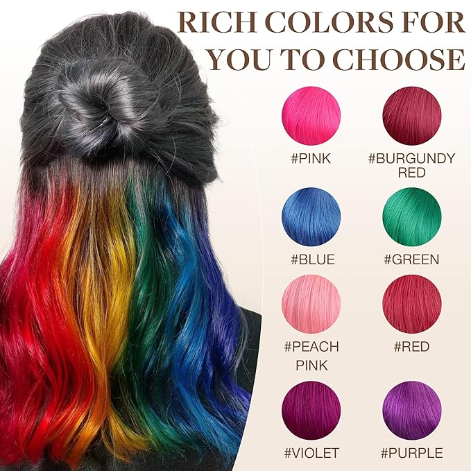 GOO GOO Tape in Hair Extensions Human Hair, Blue, 16inch 25g 10pcs, Colored Tape ins Human Hair Extensions, Silky&Soft Invisible Tape Ins, Hair Highlighted for Party