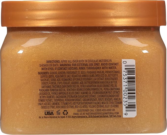 Tree Hut Golden Vanilla Shea Sugar Scrub, Exfoliating, Hydrating & Moisturizing Body Scrub with Shea Butter & Natural Oils, Smooth & Soften Skin, Polishing Exfoliant for Radiant Skin, 18 oz