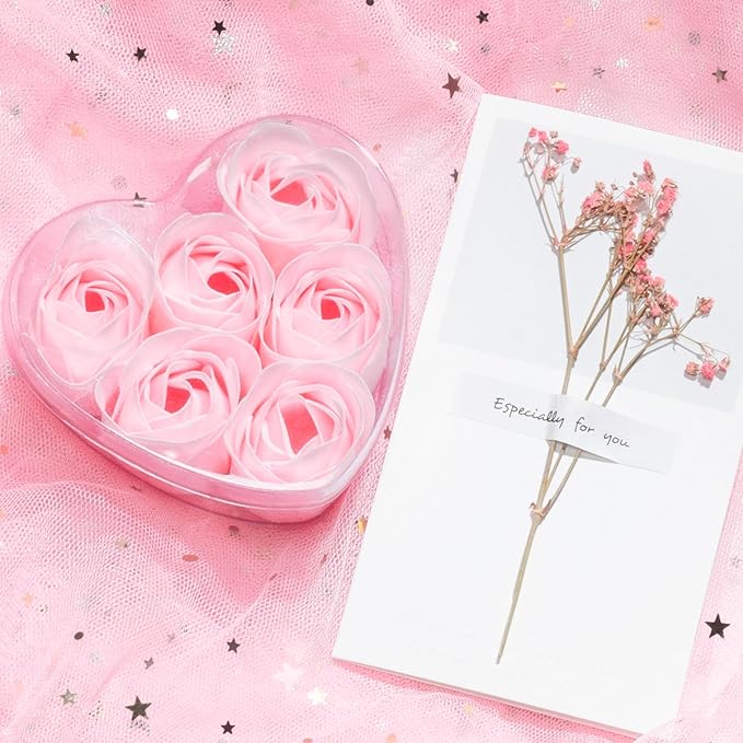 Birthday Gifts for Women Friendship, Rose Relaxing Spa Gifts Basket for Women Self Care Gifts, Thank You Gifts Bath Set Valentines Day Gifts for Mom Her Best Friend Wife Sister Coworker Nurse Teacher