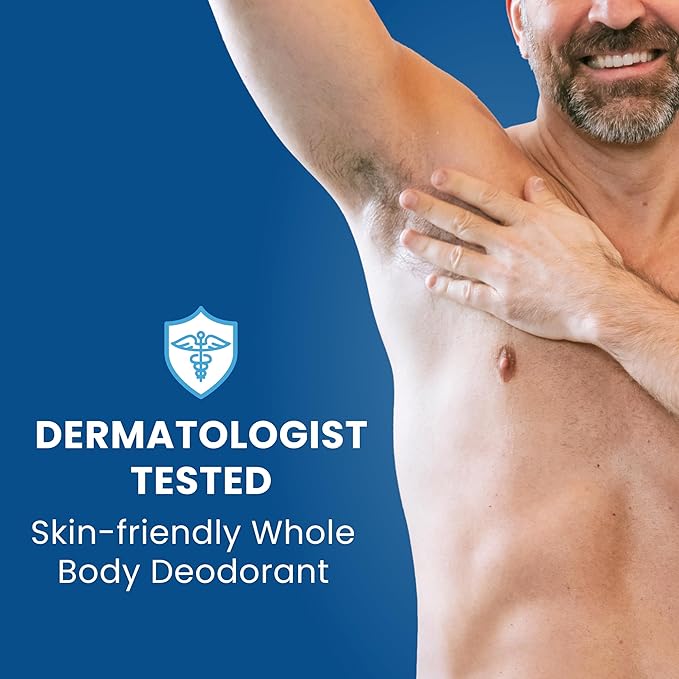 Mando Whole Body Deodorant For Men - Smooth Solid Stick - 72 Hour Odor Control - Aluminum Free, Baking Soda Free, Skin Safe - 2.6 Ounce (Pack of 2) - Unscented