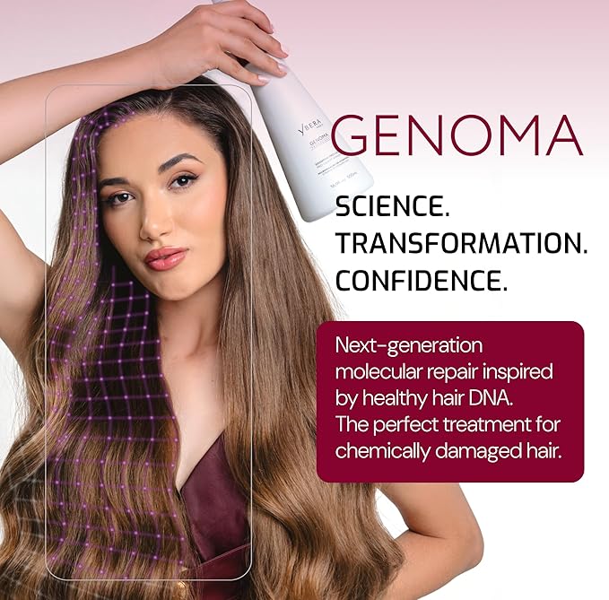 Ybera BOND REPAIR HAIR TREATMENT Genoma Pro-Geno Shampoo, Moisturizing Shampoo that works as Hydrating Shampoo as well, Ideal for Damaged Hair, Professional Hair Repair Formula, 250ml