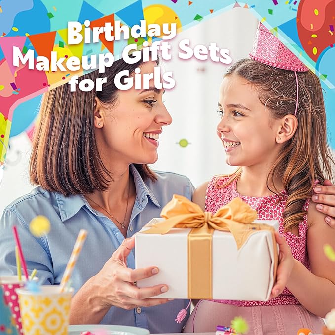Color Nymph Kids Makeup Kit for Girl - 24 Days Beauty Mystery Box | Make Up Birthday Gift Set for Girls Ages 6-12, Makeup Gift Sets for Bday Countdown, Cosmetics Kit for Kids Teens #Mint Green