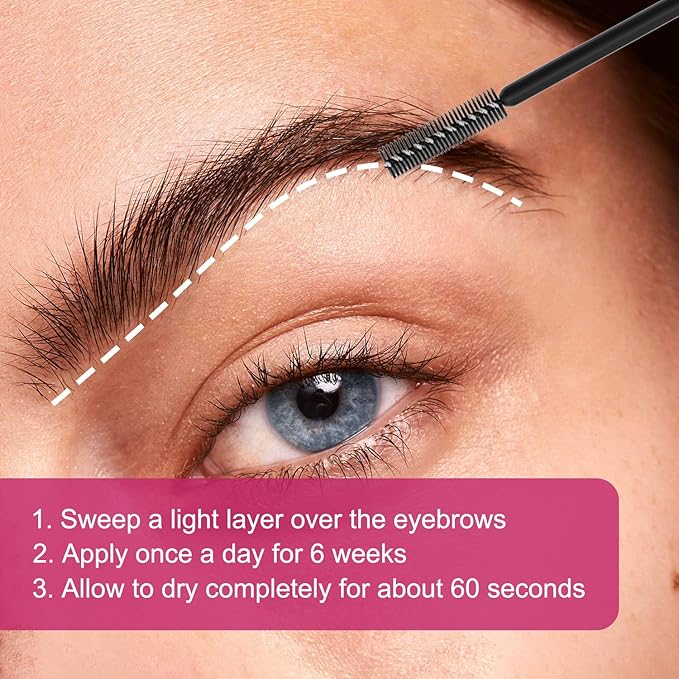Eyebrow Growth Serum Advanced Eyebrow Serum for Women Eye Brow Serum for Growth Thicker, Fuller, Naturally Beautiful Brows - 5mL