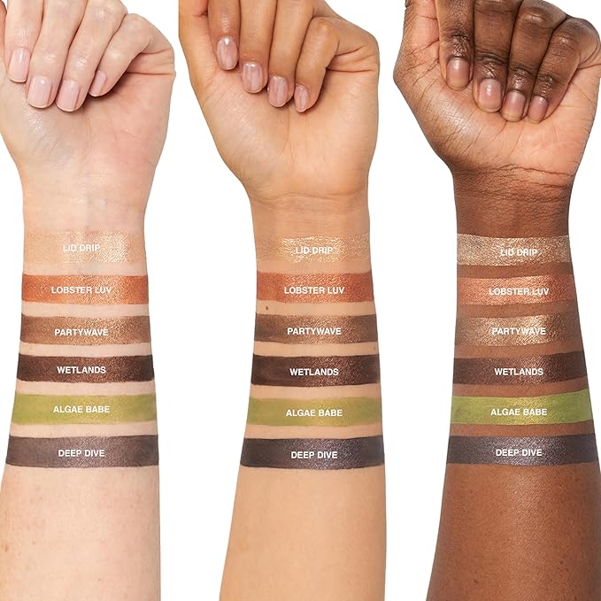 Freck Beauty SHADOW SLIDE Long Wear H2O Shadow Stick – Creamy, Waterproof Eyeshadow Crayon, Highly Pigmented, Smudge-Resistant, Easy Glide for All-Day Wear | DEEP DIVE (Cool Toned Gunmetal)