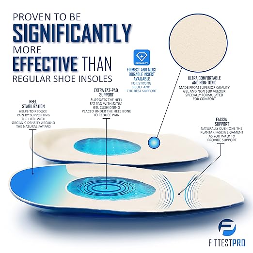 Plantar Fasciitis Foot Pain Relief 14-Piece Kit – Premium Planter Fasciitis Support, Gel Heel Spur & Therapy Wraps, Compression Socks, Foot Sleeves, Arch Supports, Heel Cushion Inserts & Heel Grips