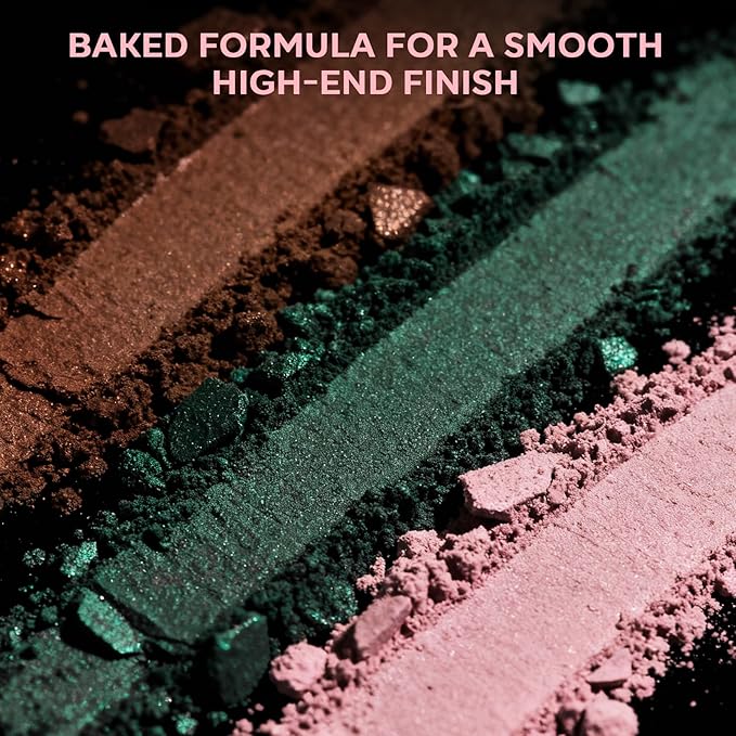 LUXAZA PRO 18 Color Eyeshadow Palette, Natural Nude Matte Shimmer Glitter, Long Lasting Baked Makeup Palette for Eye Highlight Blush, Earth Tones