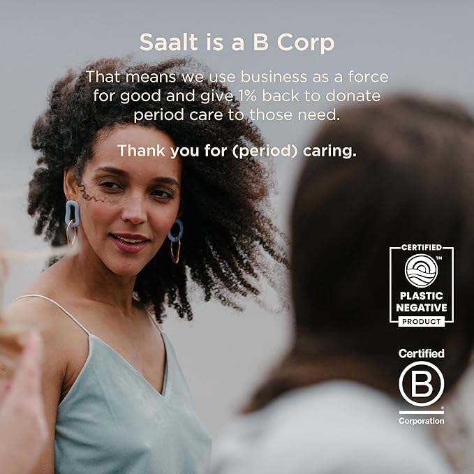 Saalt Soft Menstrual Cup – Reusable Period Cup – Made for Comfortable, Leak-Free Protection Up to 12 Hours – BPA & Latex Free – Includes Cup & Carry Bag (Regular, Mountain Iris)