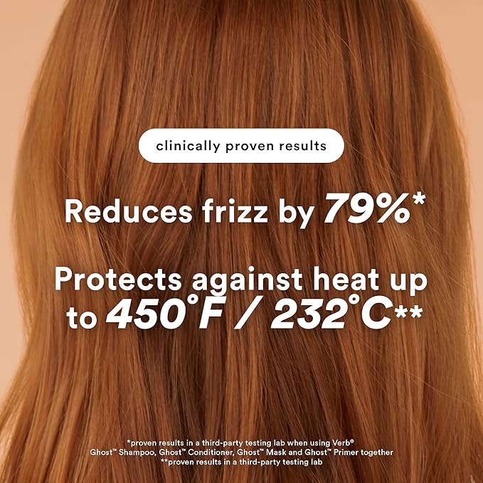 Verb Ghost Shampoo & Conditioner Duo, 12 fl oz + VERB Ghost Prep Heat Protectant, 4 fl oz + VERB Ghost Oil, 2oz Bundle