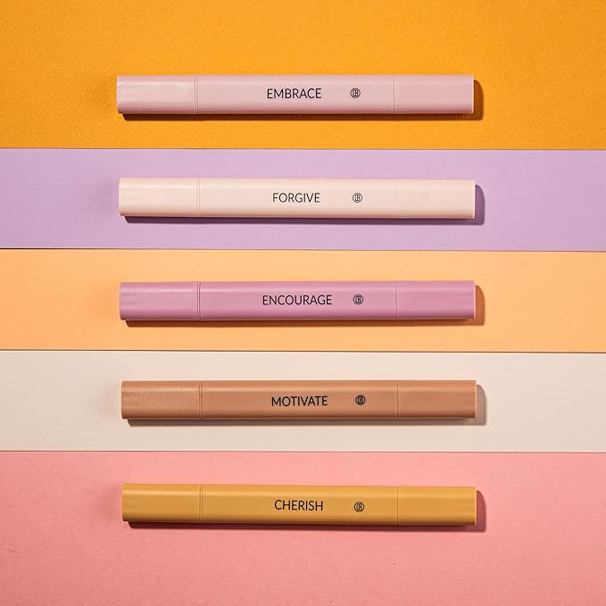 DIVERSEBEE Bible Highlighters Assorted Colors, 5 Pack No Bleed Dual Tip Aesthetic Pastel Highlighter Pens for Journaling, Note Taking, School, Bible Study Supplies and Accessories (Rose)