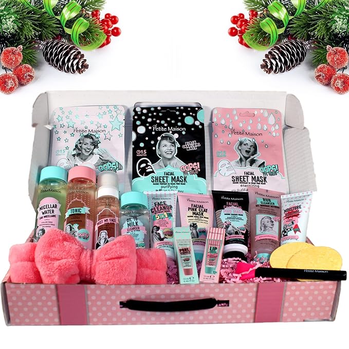 Gift Box for Women - Care Package With Spa Skin Care Sets for Mom, Her, Sister, Aunt, Friends - Unique Birthday, Christmas, Wedding Basket