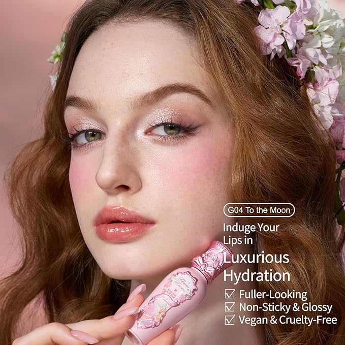 Flower Knows Shell’s Jewel 13-Piece Makeup Gift Box Set,Lip Gloss×2+Blush×1+ Eyeshadow Palette×1+Highlighter×3+Hand Mirror×1+Hair Clip×1+Mini Powder Puff×1+Blush Brush×1+Eyeshadow Brush×1+Gift Box×1