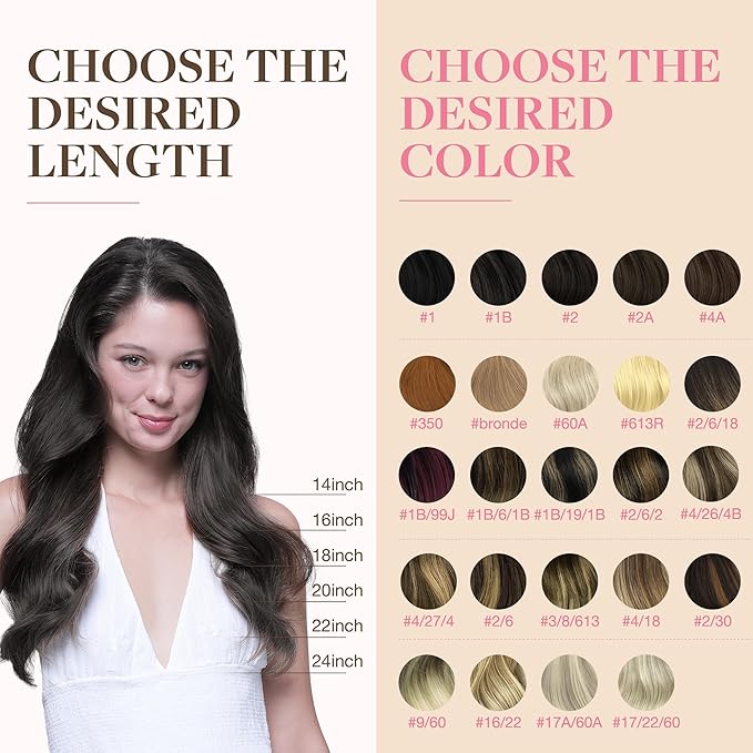 GOO GOO Tape in Hair Extensions Human Hair, 2A Light Brown, 20inch 100g 40pcs, Skin Weft Seamless Invisible, Silky Straight with Thick Ends, Remy Human Hair