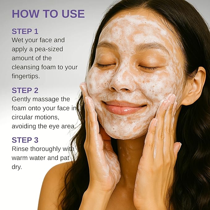 esfolio Herb Cleansing Foam - Gentle Face Wash with Natural Herbal Extracts for Deep Cleansing, Hydrating & Soothing - Suitable for All Skin Types (5.29 OZ-150ML)